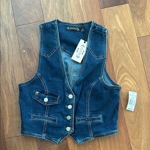 Nannette Blue Denim Vest